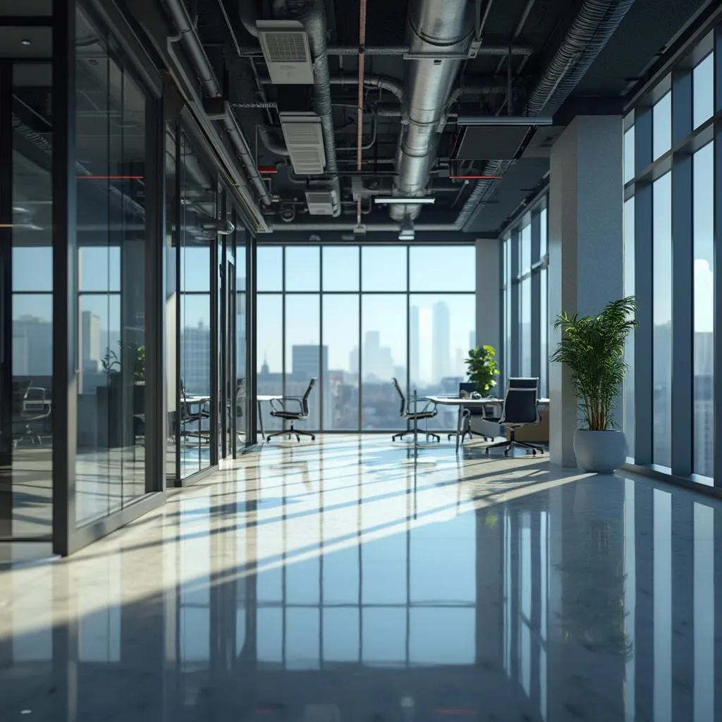 Oficina corporativa limpia