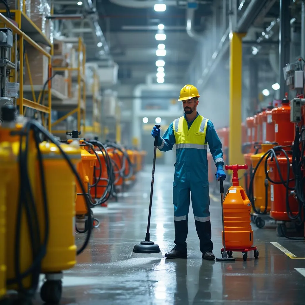 Protocolos de seguridad limpieza industrial