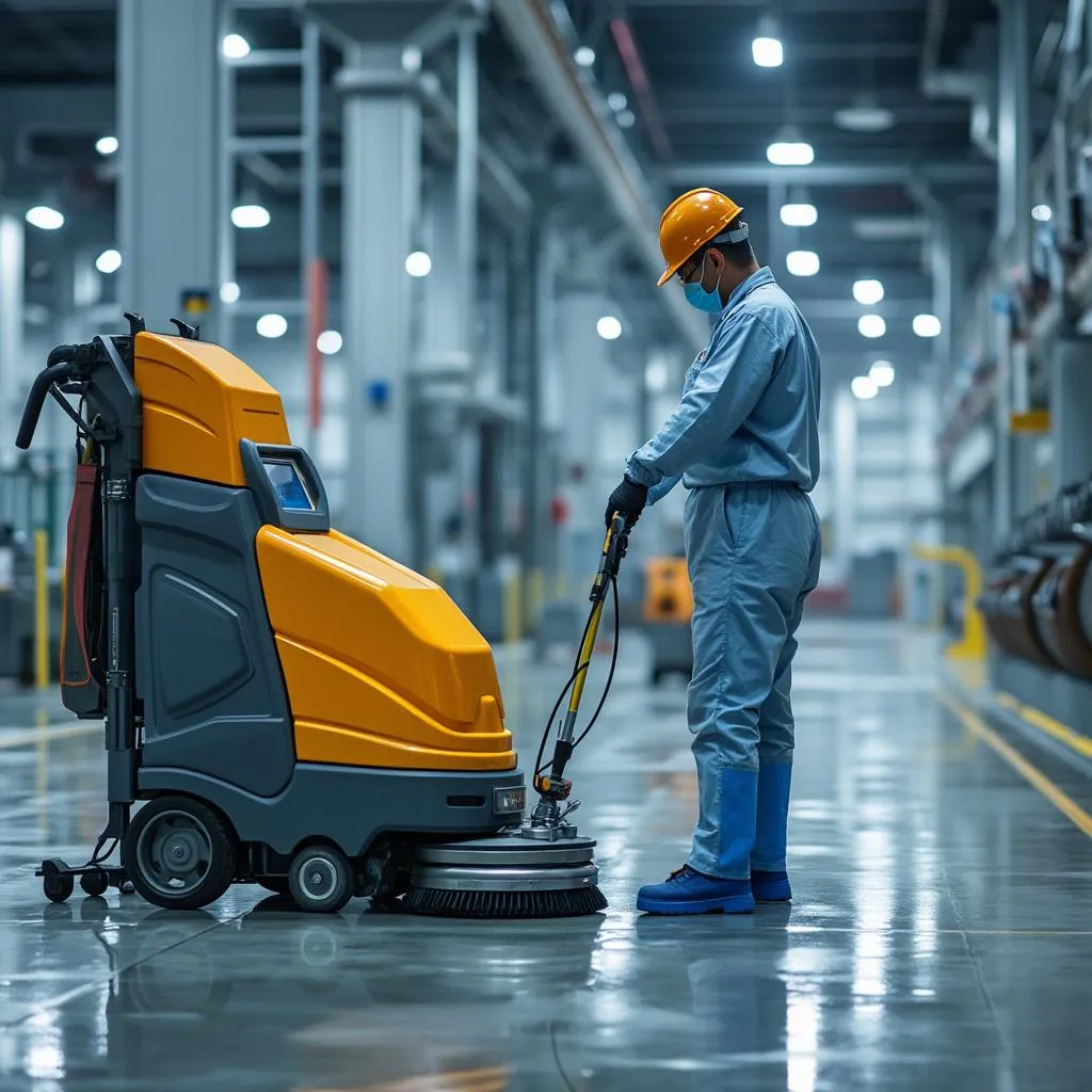 Limpieza instalación industrial